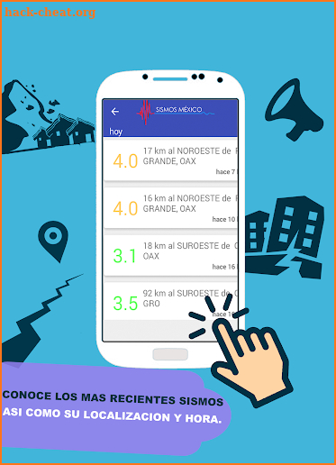 Sismos Mexico screenshot