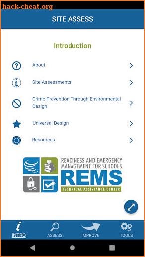 SITE ASSESS screenshot