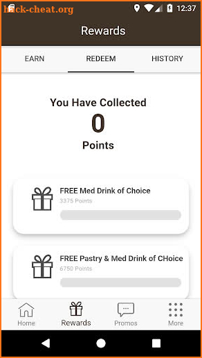 Six Beans Coffee Co Rewards screenshot