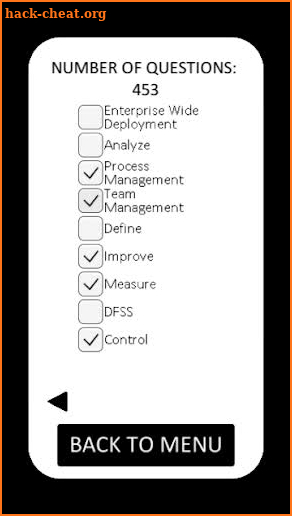 Six Sigma Black Belt Test Prep screenshot