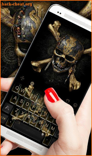 Skeleton Skull Keyboard Theme screenshot