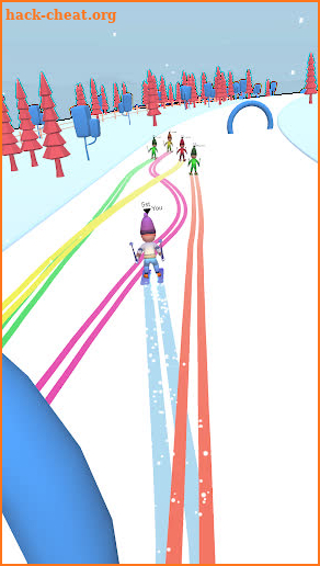 Skier hill 3D screenshot