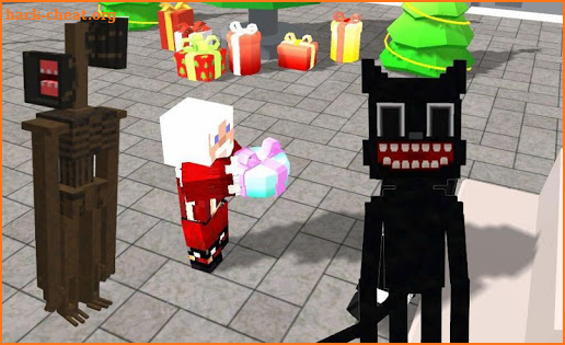 Skin Cartoon Cat & Siren Christmas Head screenshot