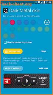 Skin for PlayerPro Dark Metal screenshot