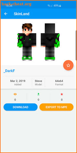 SkinLand - skins for Minecraft screenshot