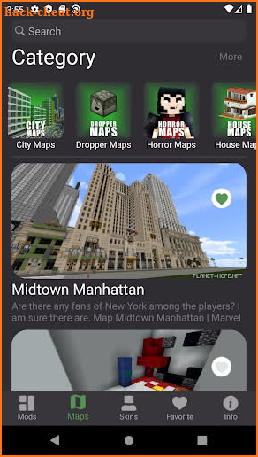 Skins, Mods, Maps for Minecraft PE screenshot