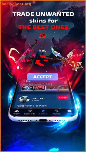 SkinSwipe — get CS:GO & Dota2 skins! 🔝💰 screenshot