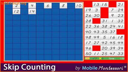 Skip Counting - Montessori Math screenshot