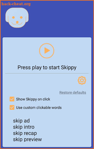 Skippy screenshot