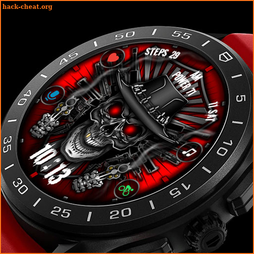 Skull & Guns Watch Face 008 screenshot