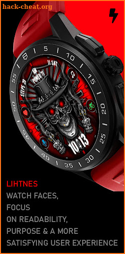 Skull & Guns Watch Face 008 screenshot