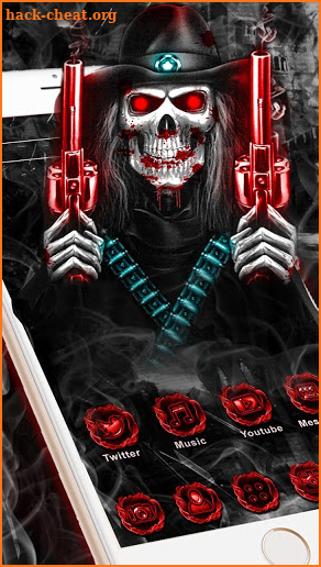 Skull Cowboy Launcher Theme Live HD Wallpapers screenshot