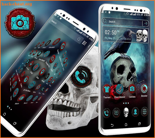 Skull Crow Launcher Theme screenshot