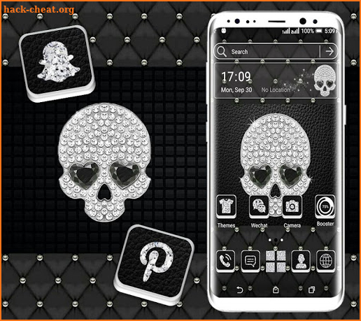 Skull Diamond Launcher Theme screenshot