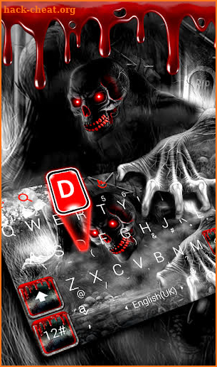 Skull Monster Keyboard Theme screenshot