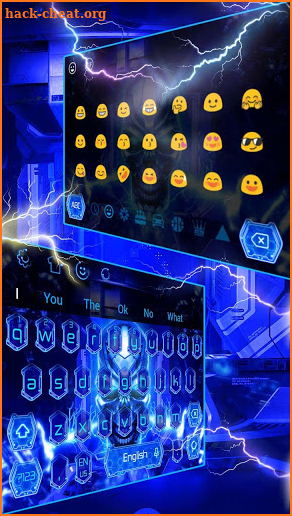 Skull Tech keyboard theme screenshot