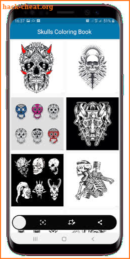 Skulls Coloring Book screenshot