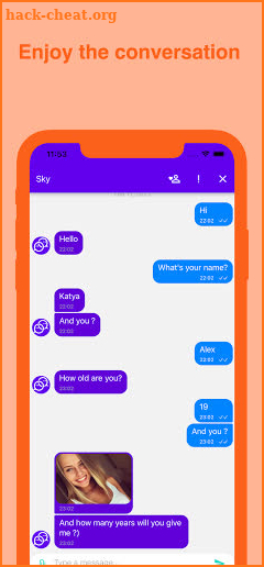 Sky — Anonymous Chat screenshot