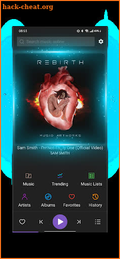 SKY Music player, MP3 Download screenshot