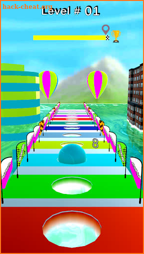 Sky Rolling Ball Game 3d screenshot