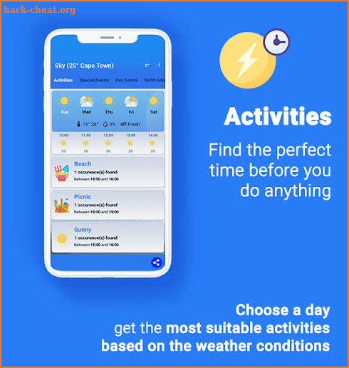 Sky Weatherman: Weather Notifications & Filters screenshot