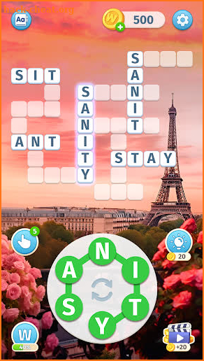 Sky Words: Word Game screenshot