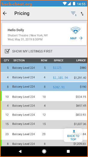 SkyBox Ticket Resale Platform screenshot