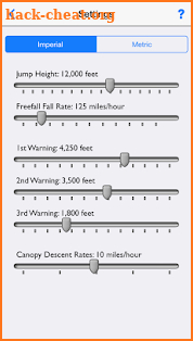 Skydive Altimeter screenshot