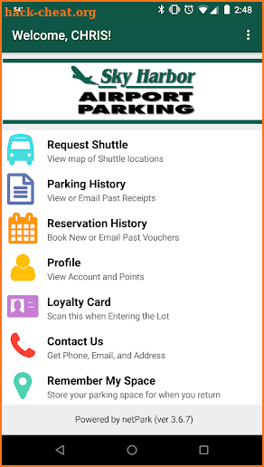 Skyharbor Airport Parking screenshot