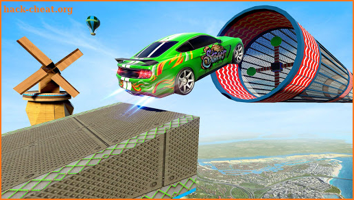 Skyline Car Stunts : Mega Ramp Stunt Racing Games screenshot