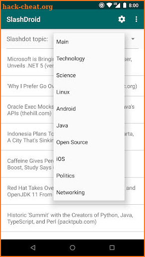 SlashDroid - Slashdot reader! screenshot