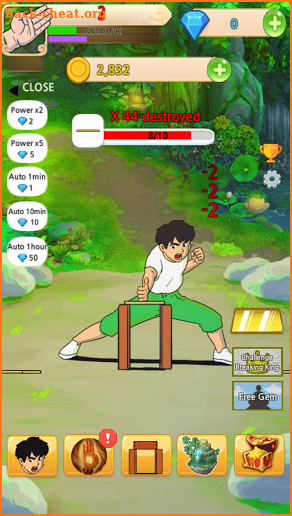 Slashing Bricks - Idle Super Kung Fu Training screenshot