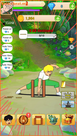 Slashing Bricks - Idle Super Kung Fu Training screenshot