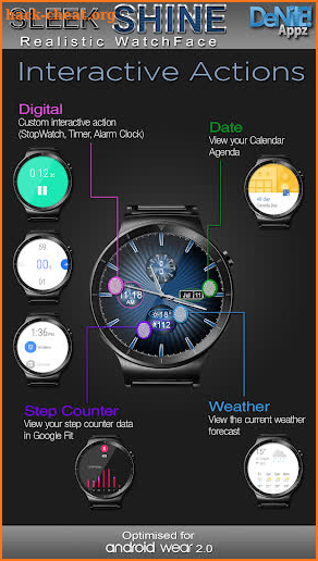 Sleek Shine HD Watch Face screenshot