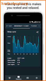 Sleep Cycle alarm clock screenshot