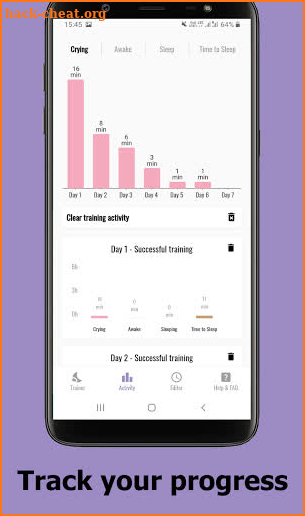 Sleep trainer - Ferber method screenshot