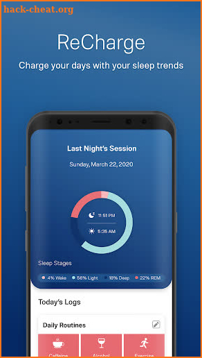 Sleeprate. Balance Your Sleep. screenshot