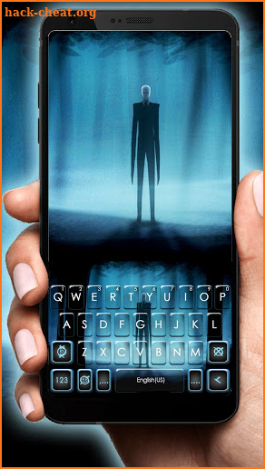 Slender Evil Man Keyboard Theme screenshot