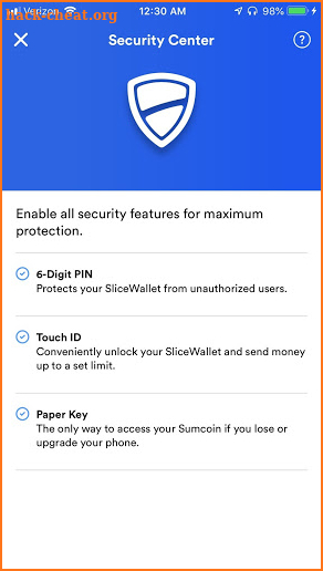 SliceWallet screenshot