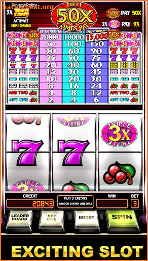 Slot Machine : Free Triple Fifty Times Pay screenshot