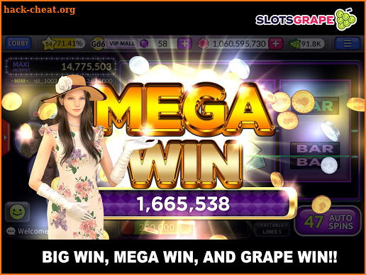 SLOTS GRAPE - Free Slots and Table Games screenshot