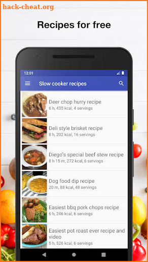 Slow cooker recipes free app with photo offline screenshot