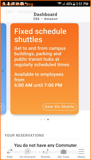 SLU Transportation screenshot