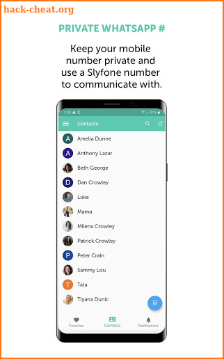 Slyfone - Your handy WhatsApp Dialer screenshot