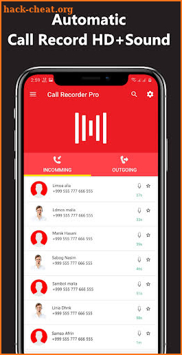 SM Auto Call Recorder Pro screenshot