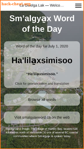 Sm'algyax Word screenshot