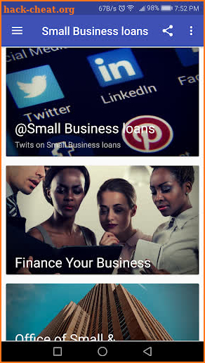 Small Business Loans screenshot