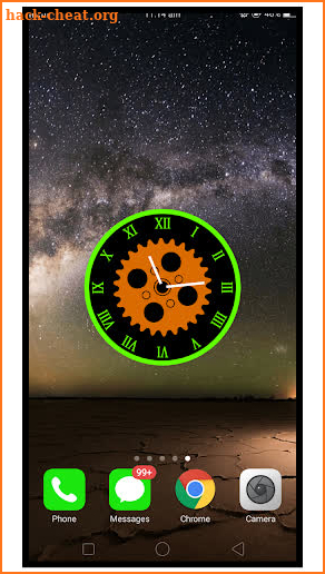 Smart analog clock: Night live wallpapers screenshot