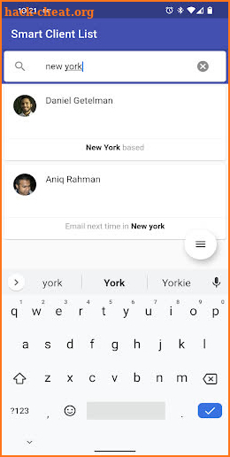 Smart Client List – Client Organizer App screenshot