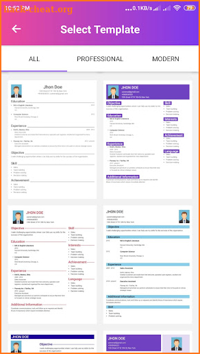 Smart CV screenshot